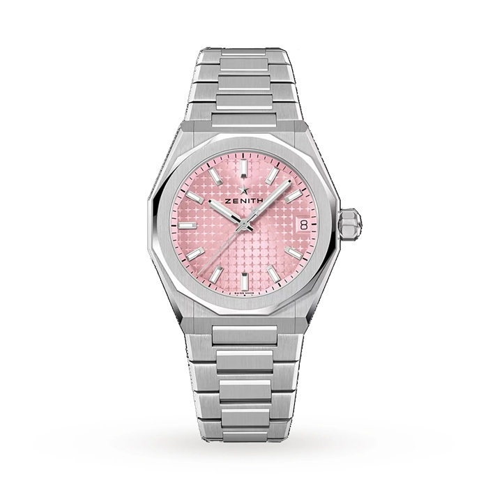 Zenith Defy Skyline 36mm Steel Automatic Watch Pink 03.9400.670/18.I001
