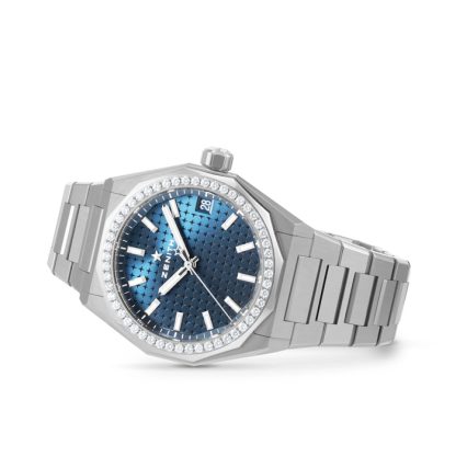 Zenith Defy Skyline 36mm Steel and Diamonds Automatic Watch Blue 16.9400.670/51.I001 - Image 2