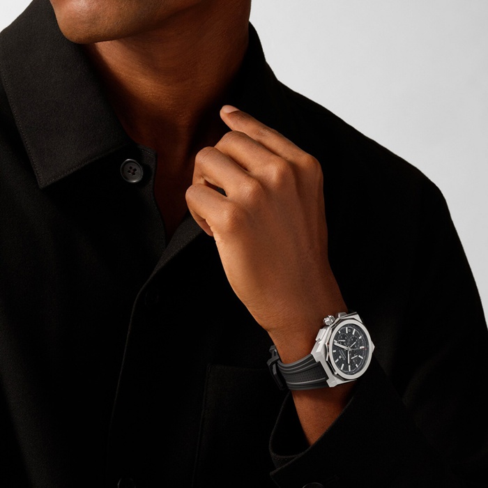 Zenith Defy Skyline Chronograph 42mm Mens Watch Black Interchangeable Strap 03.9500.3600/21.I001 - Image 3