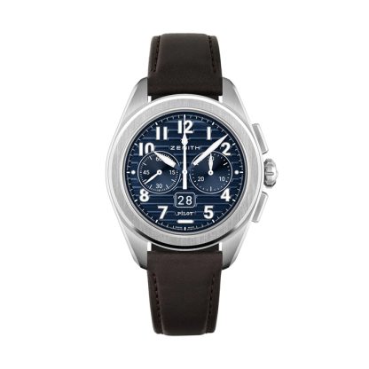 Zenith Pilot Automatic 42.5mm Mens Watch Blue 2 Straps 03.4000.3652/51.I003 - Image 2